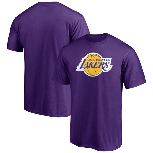 mens los angeles lakers purple primary logo t-shirt – Genuine NBA Hats & Jerseys for Fans