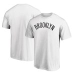 mens brooklyn nets white wordmark alt t-shirt – Genuine NBA Hats & Jerseys for Fans