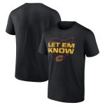 mens cleveland cavaliers black hometown collection let em know t-shirt – Genuine NBA Hats & Jerseys for Fans
