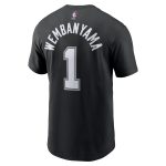 mens san antonio spurs victor wembanyama nike black icon 202223 name  number t-shirt – Genuine NBA Hats & Jerseys for Fans