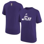 youth utah jazz nike nba purple 202324 classic edition authentic pregame shooting t-shirt – Genuine NBA Hats & Jerseys for Fans