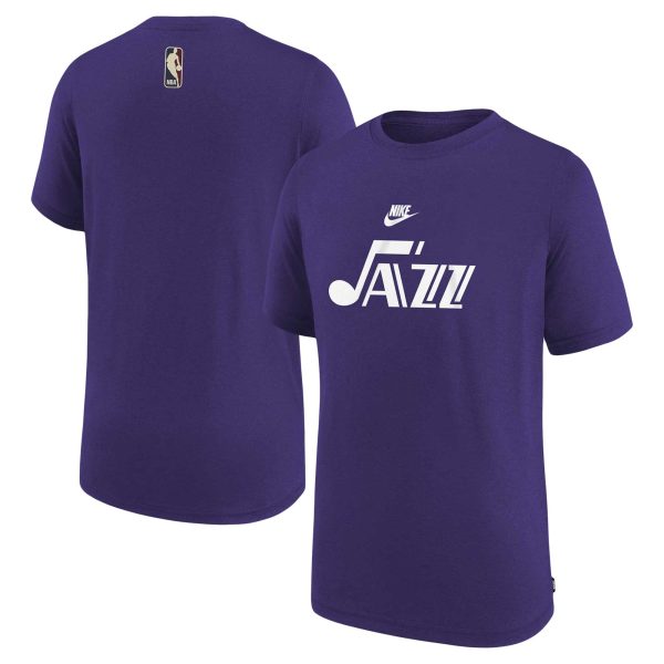 youth utah jazz nike nba purple 202324 classic edition authentic pregame shooting t-shirt – Genuine NBA Hats & Jerseys for Fans
