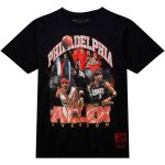 mens philadelphia 76ers allen iverson mitchell  ness black hardwood classics bling concert player t-shirt – Genuine NBA Hats & Jerseys for Fans