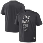 mens utah jazz nba x staple anthracite heavyweight oversized t-shirt – Genuine NBA Hats & Jerseys for Fans
