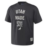 mens utah jazz nba x staple anthracite heavyweight oversized t-shirt – Genuine NBA Hats & Jerseys for Fans