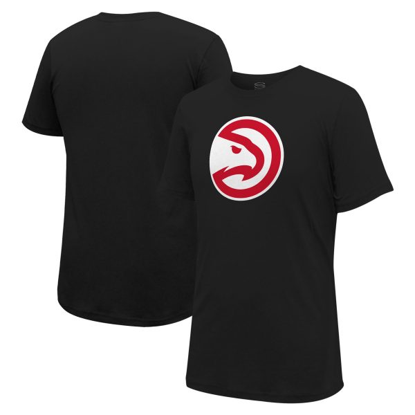unisex atlanta hawks stadium essentials black primary logo t-shirt – Genuine NBA Hats & Jerseys for Fans