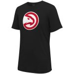unisex atlanta hawks stadium essentials black primary logo t-shirt – Genuine NBA Hats & Jerseys for Fans