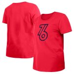 womens philadelphia 76ers new era red 202324 city edition t-shirt – Genuine NBA Hats & Jerseys for Fans