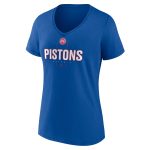womens detroit pistons cade cunningham blue behind the back name  number v-neck t-shirt – Genuine NBA Hats & Jerseys for Fans