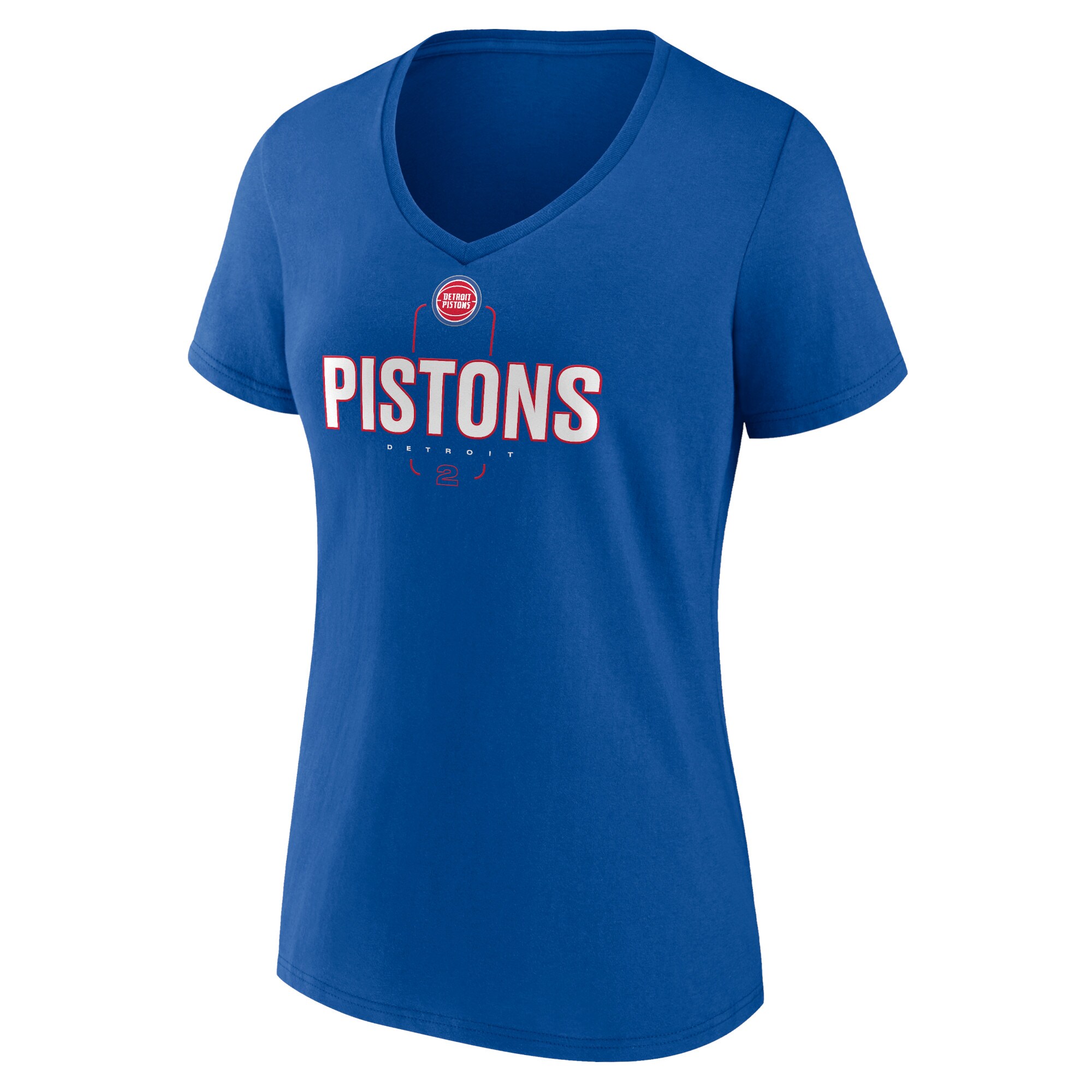 womens detroit pistons cade cunningham blue behind the back name  number v-neck t-shirt – Genuine NBA Hats & Jerseys for Fans
