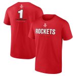 mens houston rockets amen thompson red behind the back name  number t-shirt – Genuine NBA Hats & Jerseys for Fans