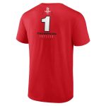 mens houston rockets amen thompson red behind the back name  number t-shirt – Genuine NBA Hats & Jerseys for Fans