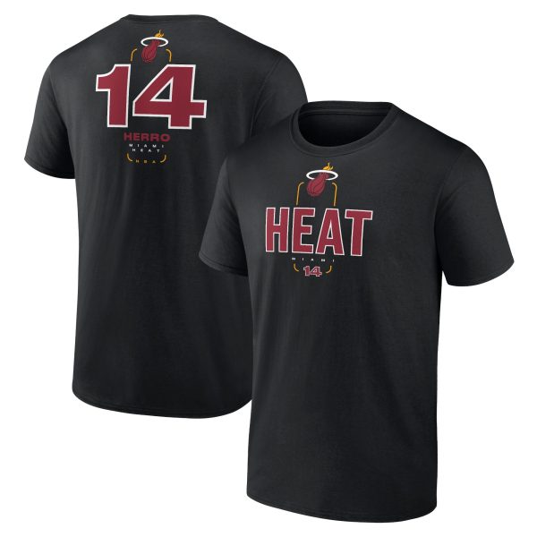 mens miami heat tyler herro black behind the back name  number t-shirt – Genuine NBA Hats & Jerseys for Fans
