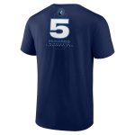 mens minnesota timberwolves anthony edwards navy behind the back name  number t-shirt – Genuine NBA Hats & Jerseys for Fans