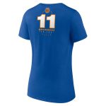 womens new york knicks jalen brunson royal behind the back name  number v-neck t-shirt – Genuine NBA Hats & Jerseys for Fans