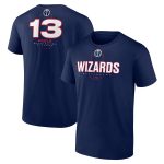 mens washington wizards jordan poole navy behind the back name  number t-shirt – Genuine NBA Hats & Jerseys for Fans