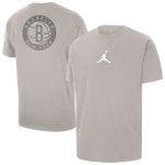 mens brooklyn nets jordan brand stone statement edition jumpman flight heavyweight t-shirt – Genuine NBA Hats & Jerseys for Fans