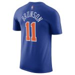mens new york knicks jalen brunson nike blue icon edition name  number t-shirt – Genuine NBA Hats & Jerseys for Fans