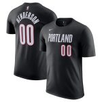 mens portland trail blazers scoot henderson nike black icon edition name  number t-shirt – Genuine NBA Hats & Jerseys for Fans