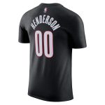 mens portland trail blazers scoot henderson nike black icon edition name  number t-shirt – Genuine NBA Hats & Jerseys for Fans