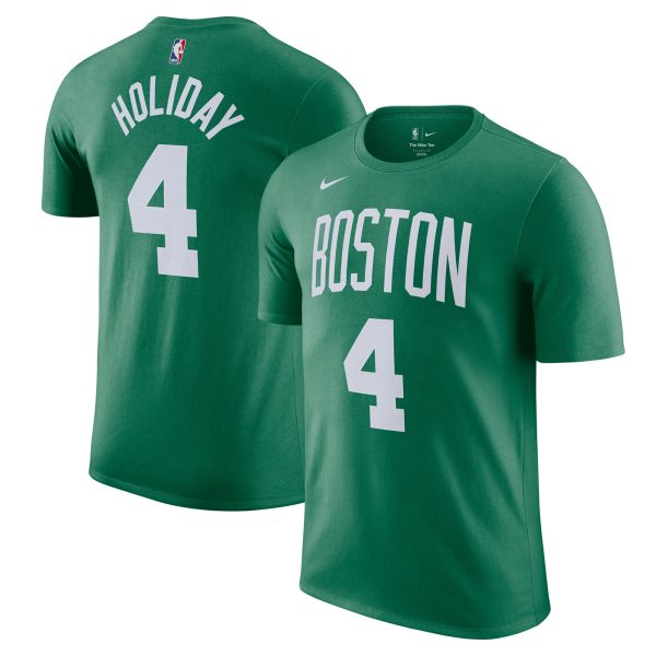 mens boston celtics jrue holiday nike kelly green icon edition name  number t-shirt – Genuine NBA Hats & Jerseys for Fans