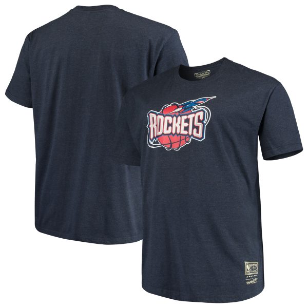 mens houston rockets mitchell  ness navy big  tall hardwood classics vintage logo t-shirt – Genuine NBA Hats & Jerseys for Fans