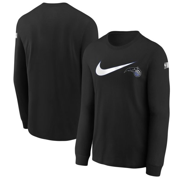 youth orlando magic nike black swoosh long sleeve t-shirt – Genuine NBA Hats & Jerseys for Fans