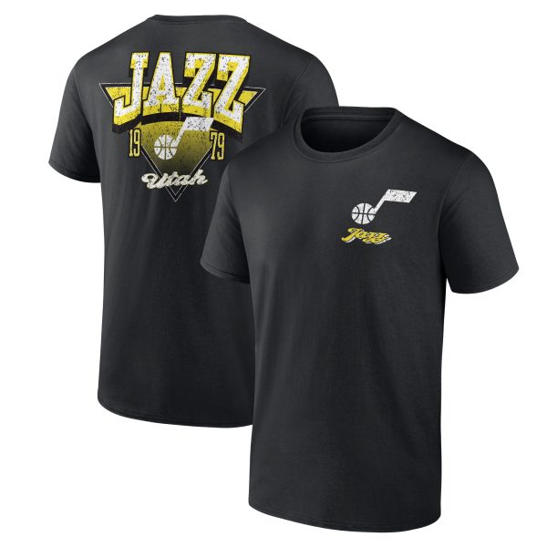 mens utah jazz black never over t-shirt – Genuine NBA Hats & Jerseys for Fans