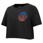 womens new york knicks pro standard black jewels boxy cropped t-shirt – Genuine NBA Hats & Jerseys for Fans