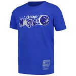 youth orlando magic mitchell  ness blue hardwood classics retro logo t-shirt – Genuine NBA Hats & Jerseys for Fans
