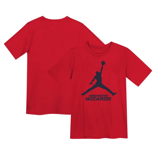 preschool washington wizards jordan brand red essential jumpman t-shirt – Genuine NBA Hats & Jerseys for Fans