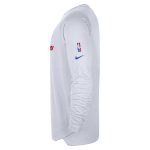 mens philadelphia 76ers nike white 202425 city edition authentic pregame performance long sleeve shooting t-shirt – Genuine NBA Hats & Jerseys for Fans