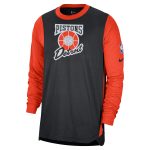 mens detroit pistons nike black 202425 city edition authentic pregame performance long sleeve shooting t-shirt – Genuine NBA Hats & Jerseys for Fans