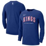 mens sacramento kings nike blue 202425 city edition essential logo long sleeve t-shirt – Genuine NBA Hats & Jerseys for Fans