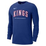mens sacramento kings nike blue 202425 city edition essential logo long sleeve t-shirt – Genuine NBA Hats & Jerseys for Fans