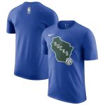 mens milwaukee bucks nike royal 202425 city edition essential logo t-shirt – Genuine NBA Hats & Jerseys for Fans