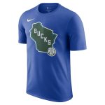 mens milwaukee bucks nike royal 202425 city edition essential logo t-shirt – Genuine NBA Hats & Jerseys for Fans