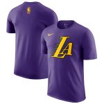 mens los angeles lakers nike purple 202425 city edition essential logo t-shirt – Genuine NBA Hats & Jerseys for Fans