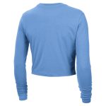 womens atlanta hawks nike light blue 202425 city edition essential logo slim fit long sleeve cropped t-shirt – Genuine NBA Hats & Jerseys for Fans