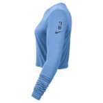 womens atlanta hawks nike light blue 202425 city edition essential logo slim fit long sleeve cropped t-shirt – Genuine NBA Hats & Jerseys for Fans
