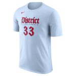 mens washington wizards kyle kuzma nike powder blue 202425 city edition name  number t-shirt – Genuine NBA Hats & Jerseys for Fans