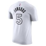mens minnesota timberwolves anthony edwards nike white 202425 city edition name  number t-shirt – Genuine NBA Hats & Jerseys for Fans