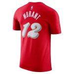 mens memphis grizzlies ja morant nike red 202425 city edition name  number t-shirt – Genuine NBA Hats & Jerseys for Fans