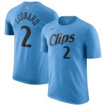 mens la clippers kawhi leonard nike light blue 202425 city edition name  number t-shirt – Genuine NBA Hats & Jerseys for Fans
