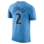 mens la clippers kawhi leonard nike light blue 202425 city edition name  number t-shirt – Genuine NBA Hats & Jerseys for Fans