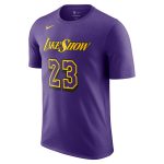 mens los angeles lakers lebron james nike purple 202425 city edition name  number t-shirt – Genuine NBA Hats & Jerseys for Fans
