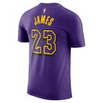 mens los angeles lakers lebron james nike purple 202425 city edition name  number t-shirt – Genuine NBA Hats & Jerseys for Fans