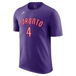 mens toronto raptors scottie barnes nike purple classic edition name  number t-shirt – Genuine NBA Hats & Jerseys for Fans