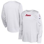 youth philadelphia 76ers nike white 202425 city edition pregame performance long sleeve shooting t-shirt – Genuine NBA Hats & Jerseys for Fans