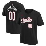 youth portland trail blazers scoot henderson nike black 202425 city edition name  number t-shirt – Genuine NBA Hats & Jerseys for Fans